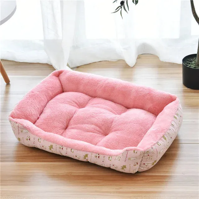 2023 Winter Warm Plush Dog Bed Mat Kennel Soft Fleece Dog Puppy Pet Supplies Nest For Small Medium Dogs House Waterproof Cloth