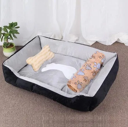 2023 Winter Warm Plush Dog Bed Mat Kennel Soft Fleece Dog Puppy Pet Supplies Nest For Small Medium Dogs House Waterproof Cloth