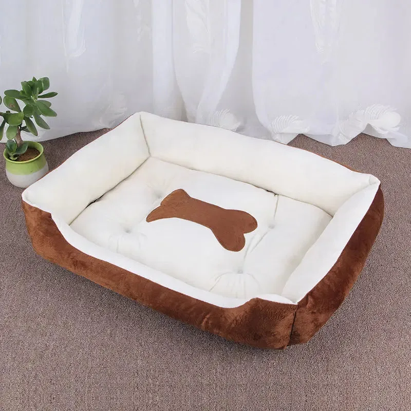 2023 Winter Warm Plush Dog Bed Mat Kennel Soft Fleece Dog Puppy Pet Supplies Nest For Small Medium Dogs House Waterproof Cloth