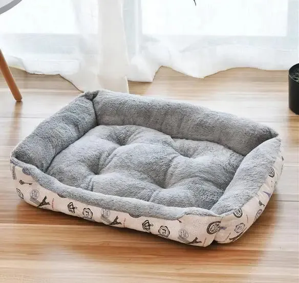 2023 Winter Warm Plush Dog Bed Mat Kennel Soft Fleece Dog Puppy Pet Supplies Nest For Small Medium Dogs House Waterproof Cloth