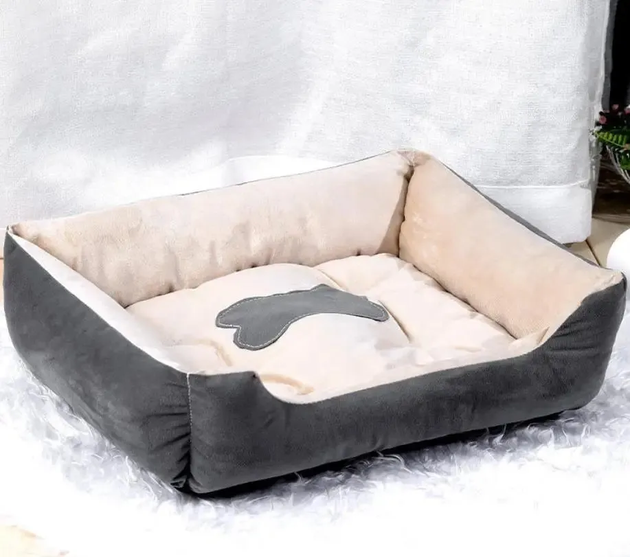 2023 Winter Warm Plush Dog Bed Mat Kennel Soft Fleece Dog Puppy Pet Supplies Nest For Small Medium Dogs House Waterproof Cloth