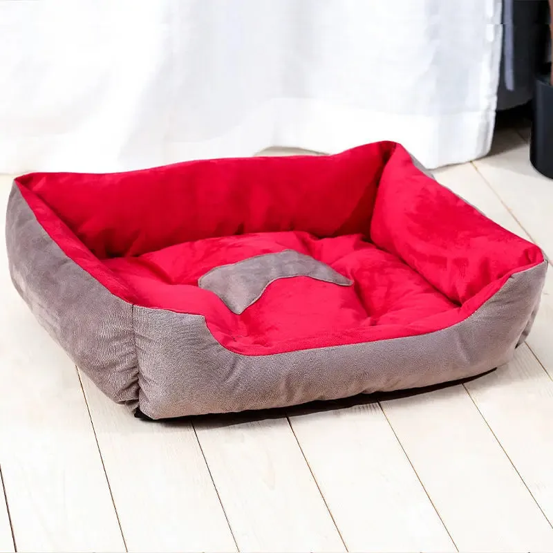 2023 Winter Warm Plush Dog Bed Mat Kennel Soft Fleece Dog Puppy Pet Supplies Nest For Small Medium Dogs House Waterproof Cloth