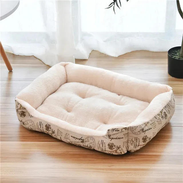 2023 Winter Warm Plush Dog Bed Mat Kennel Soft Fleece Dog Puppy Pet Supplies Nest For Small Medium Dogs House Waterproof Cloth