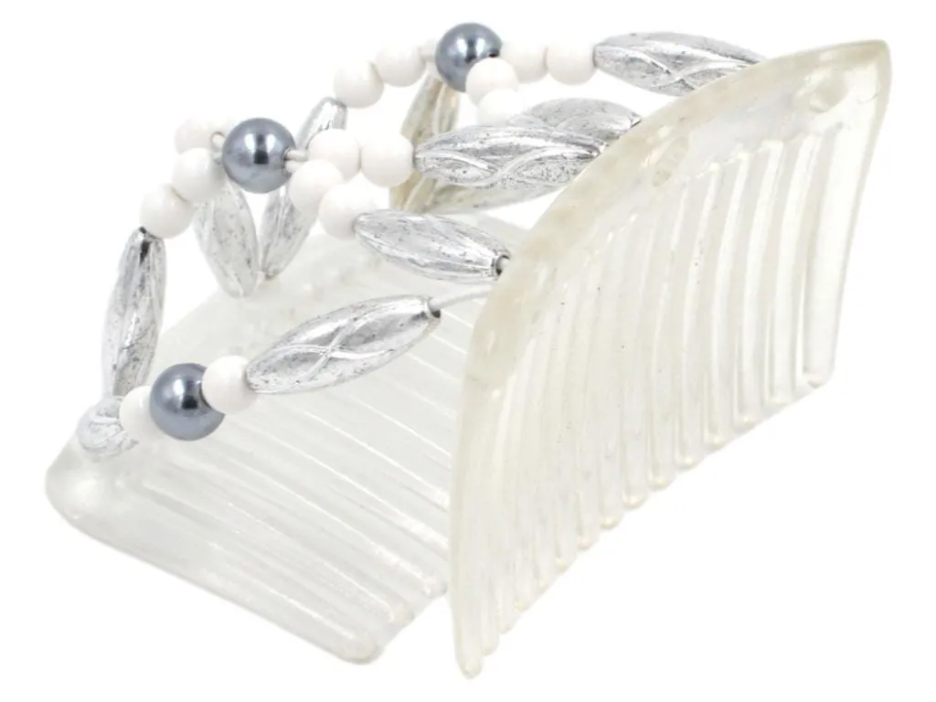 African Butterfly Chameleon Hair Comb - Dalena Clear 19