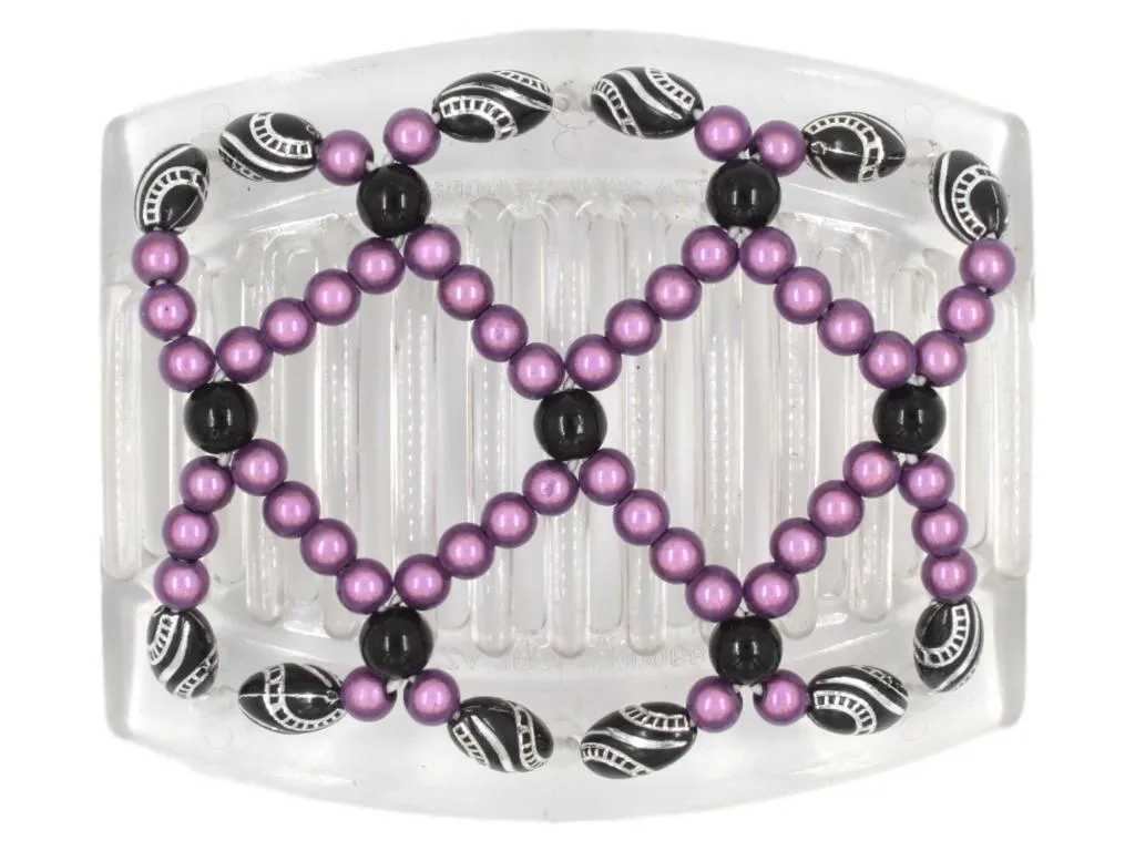 African Butterfly Thick Hair Comb - Ndalena Clear 68