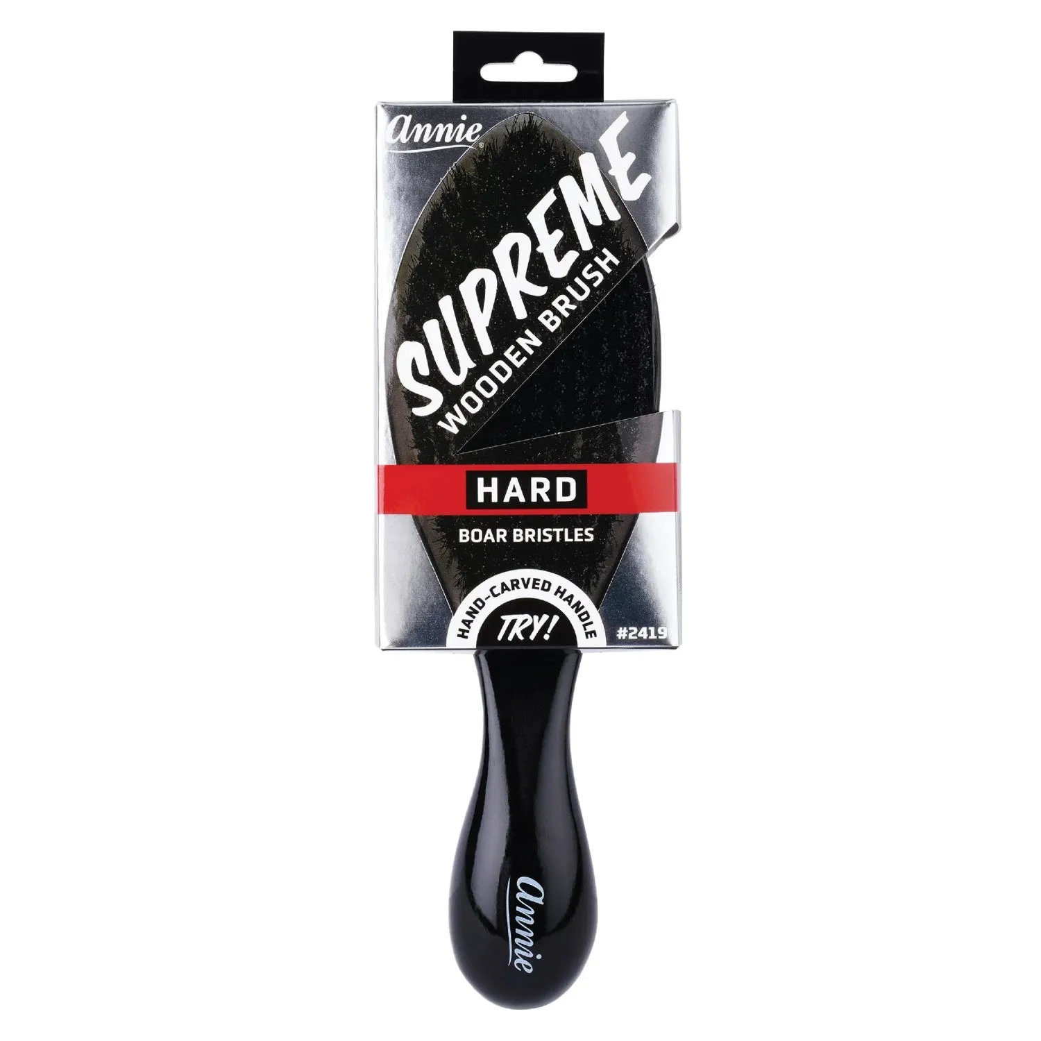 Annie Supreme Wave Brush Hard Boar Bristles