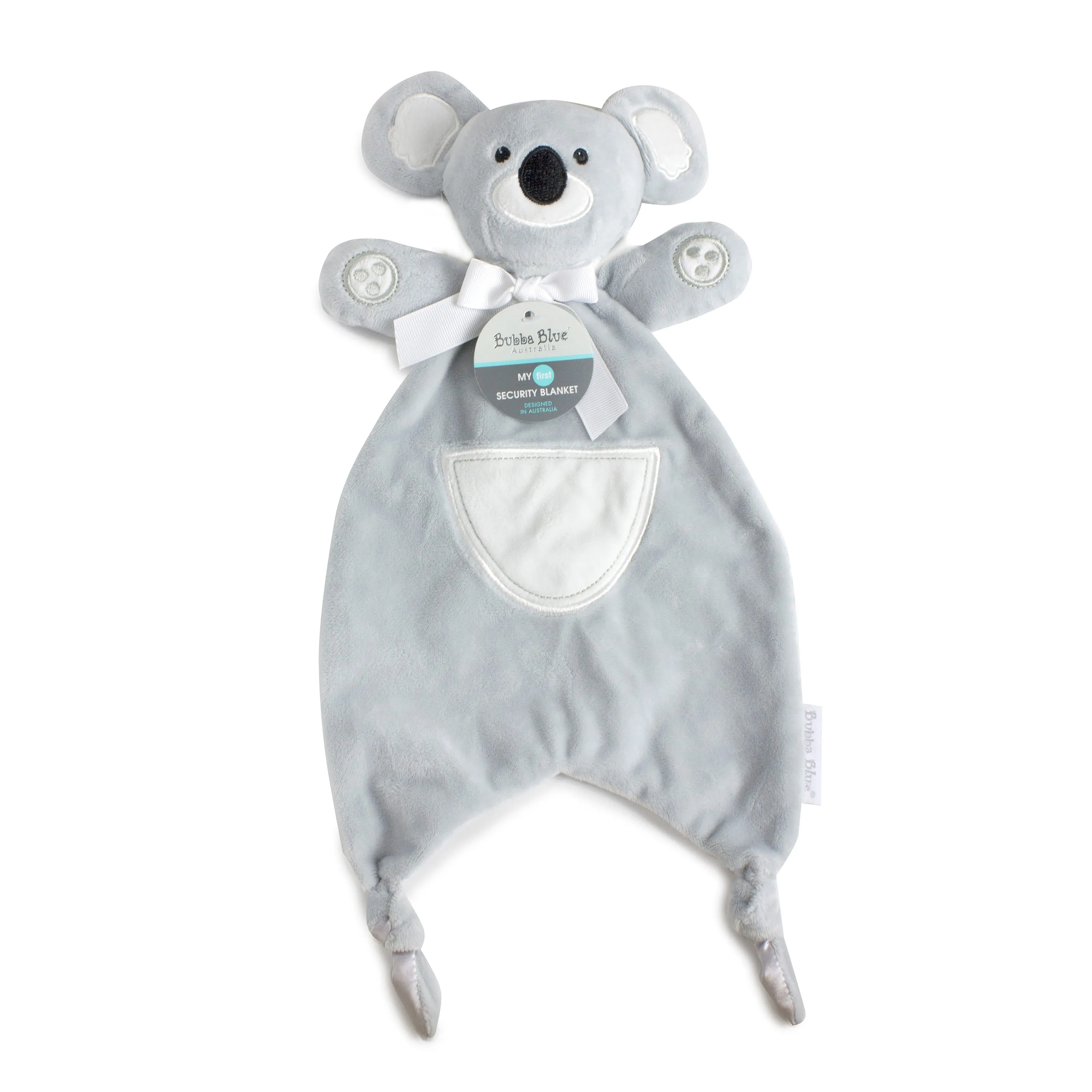 Aussie Animals 'Koala' Bundle - Novelty Hooded Towel, Security Blanket, Silicone Bib and Teether