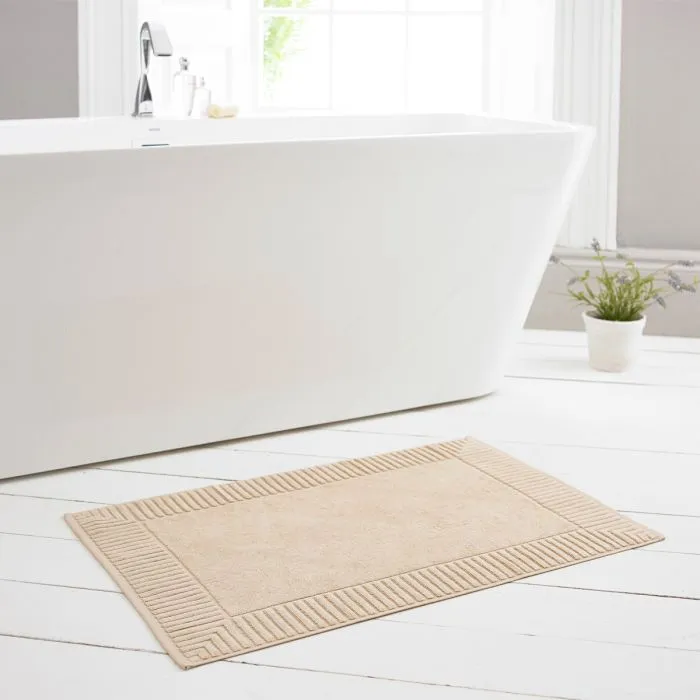 Bliss Pima Cotton Bath Mat - Biscuit