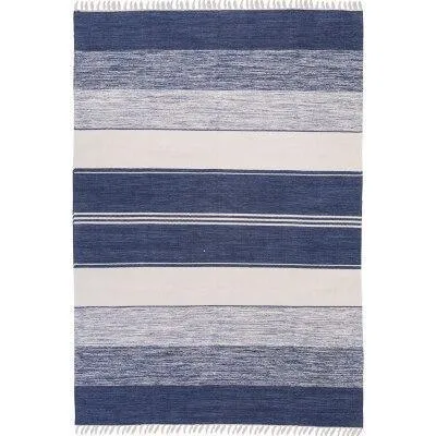 Blue Handmade Large Rug