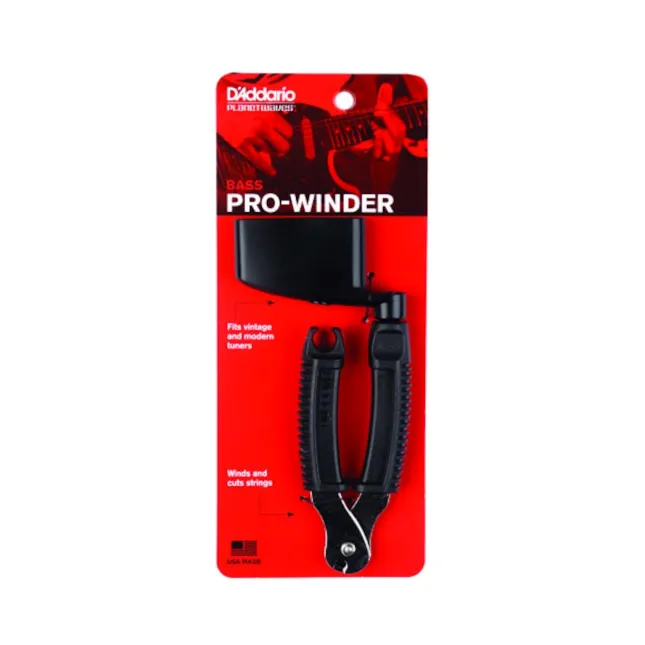 D'Addario DP0002B Bass Pro-Winder String Winder and Cutter