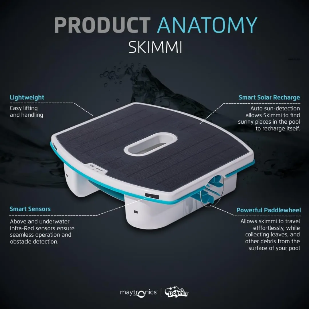 Dolphin Skimmi Solar-Powered Robotic Skimmer 9997001