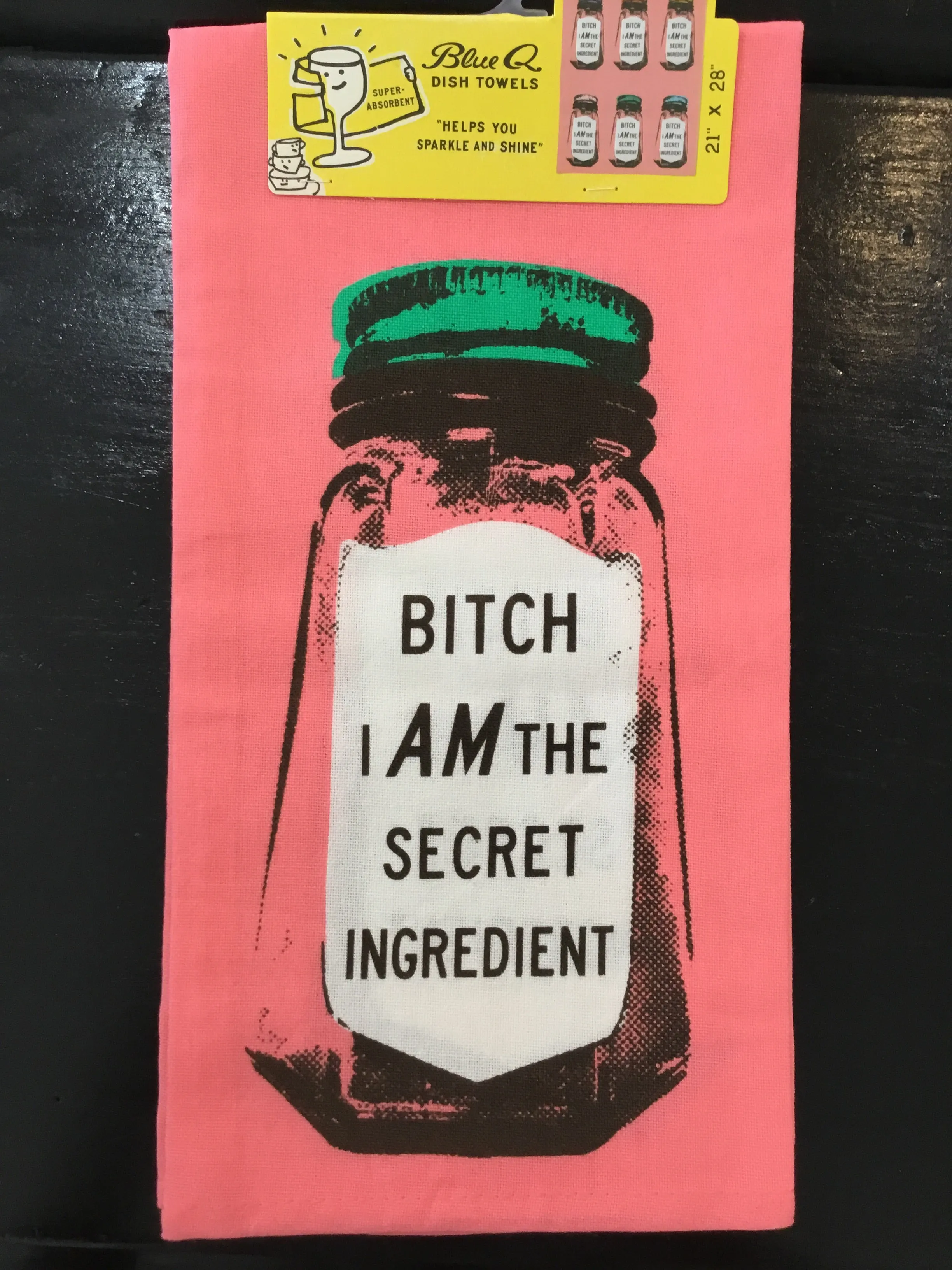 Funny Screen-Printed Dish Towel