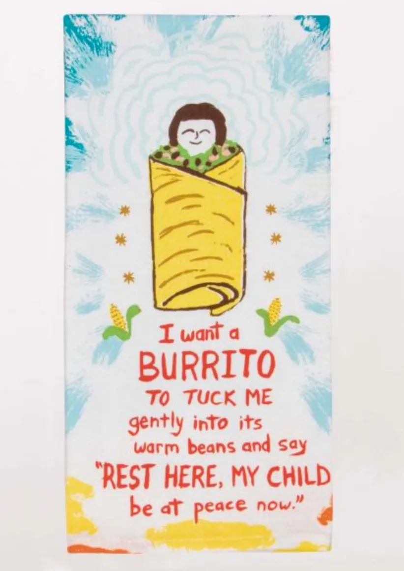 Funny Screen-Printed Dish Towel