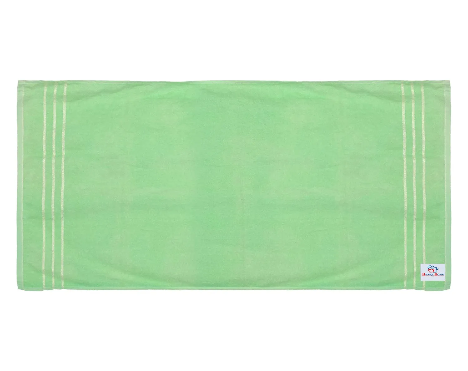 Heart Home Super Soft, Fluffy, Absorbent Cotton Baby, Kids Bath, Face Towel Perfect for Daily Use, 19"x38"- Pack of 3 (Green)