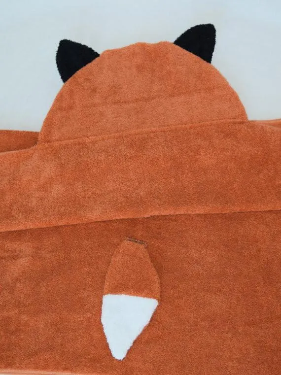 Hooded Bath Towel - Fox