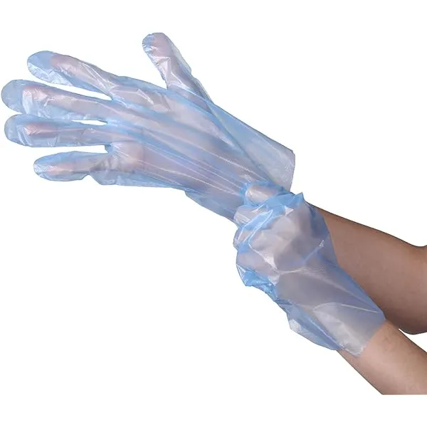 HYBRID POLY GLOVES BLUE - 2000 gloves