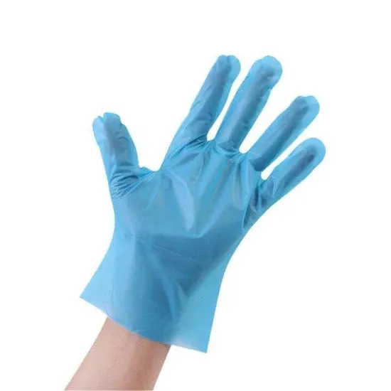 HYBRID POLY GLOVES BLUE - 2000 gloves