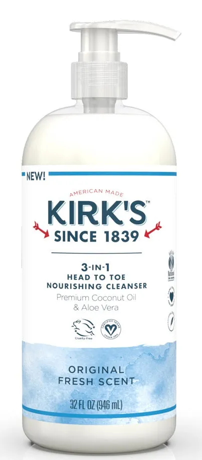 Kirk's 3-in-1 Heat to Toe Cleanser Original 32oz