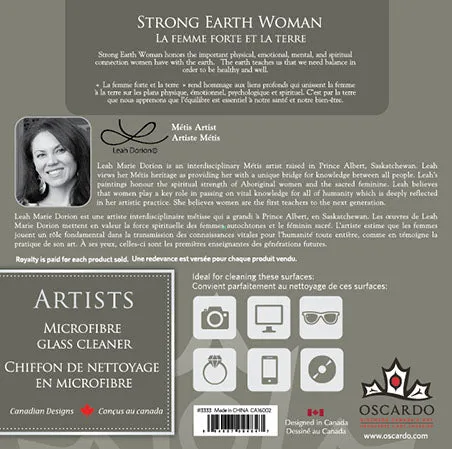 Leah Dorion Strong Earth Woman Microfibre Glass Cleaner