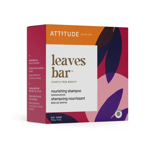 Leaves Bar Nourishing Shampoo Sandalwood 4 Oz By Attitude