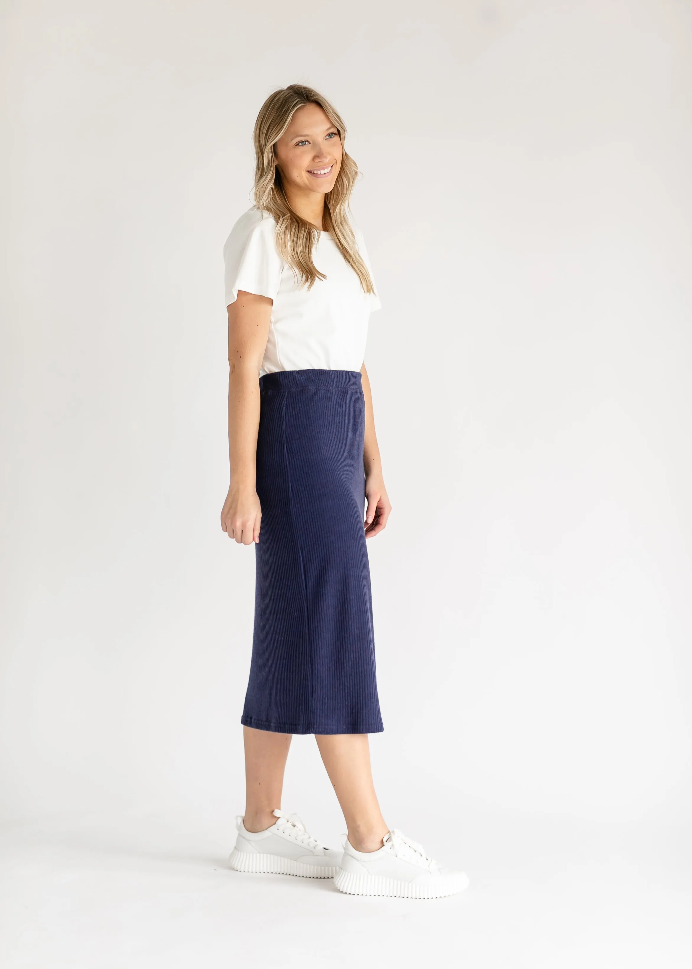 Lennon Ribbed Knit Skirt - FINAL SALE