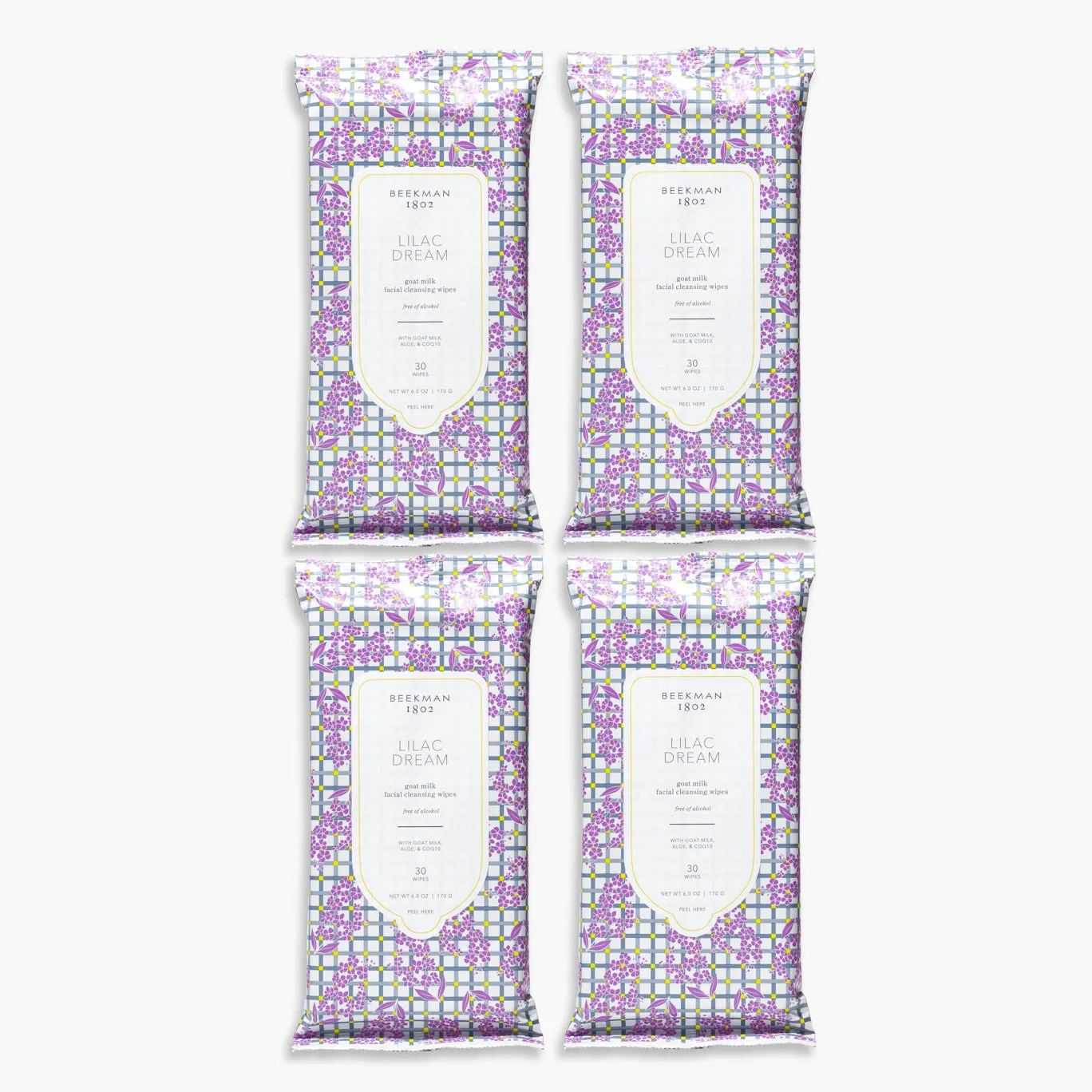 Lilac Dream Face Wipes Set of 4