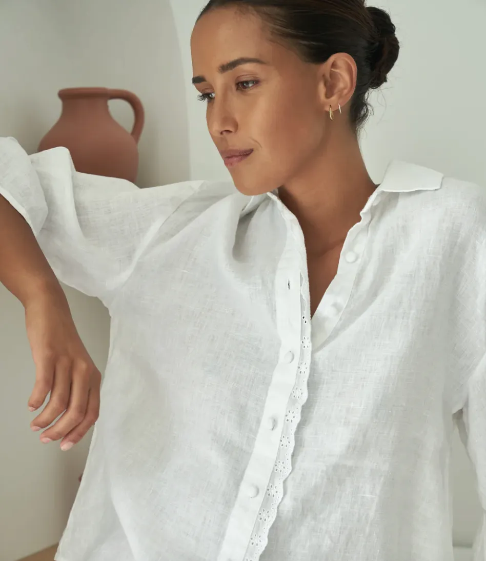 Maria Linen Blouse