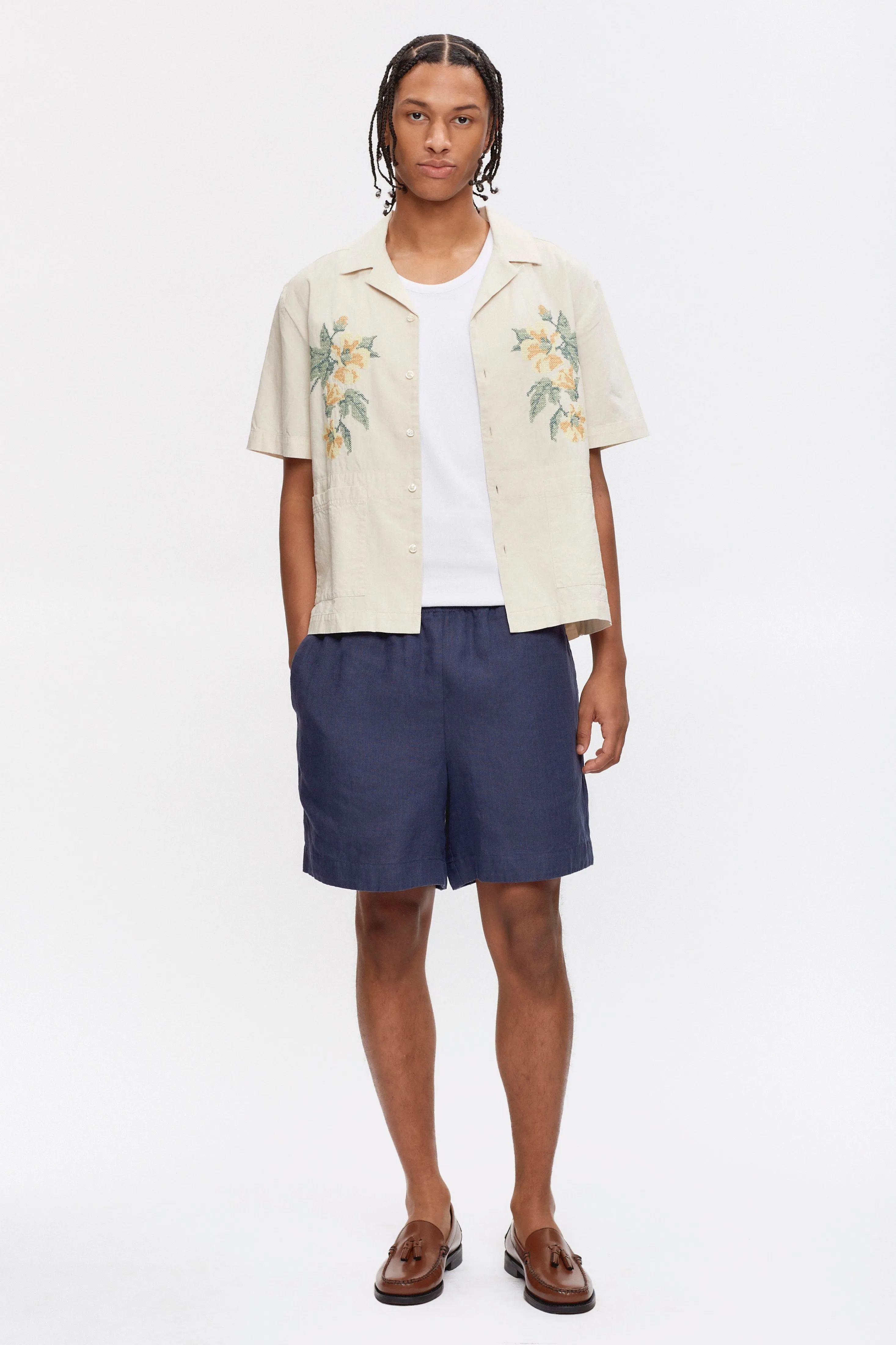 Men's Cairo Linen Short in Maritime