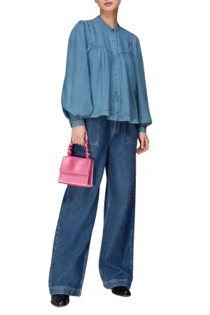 Mollie Chambray Denim Blouse