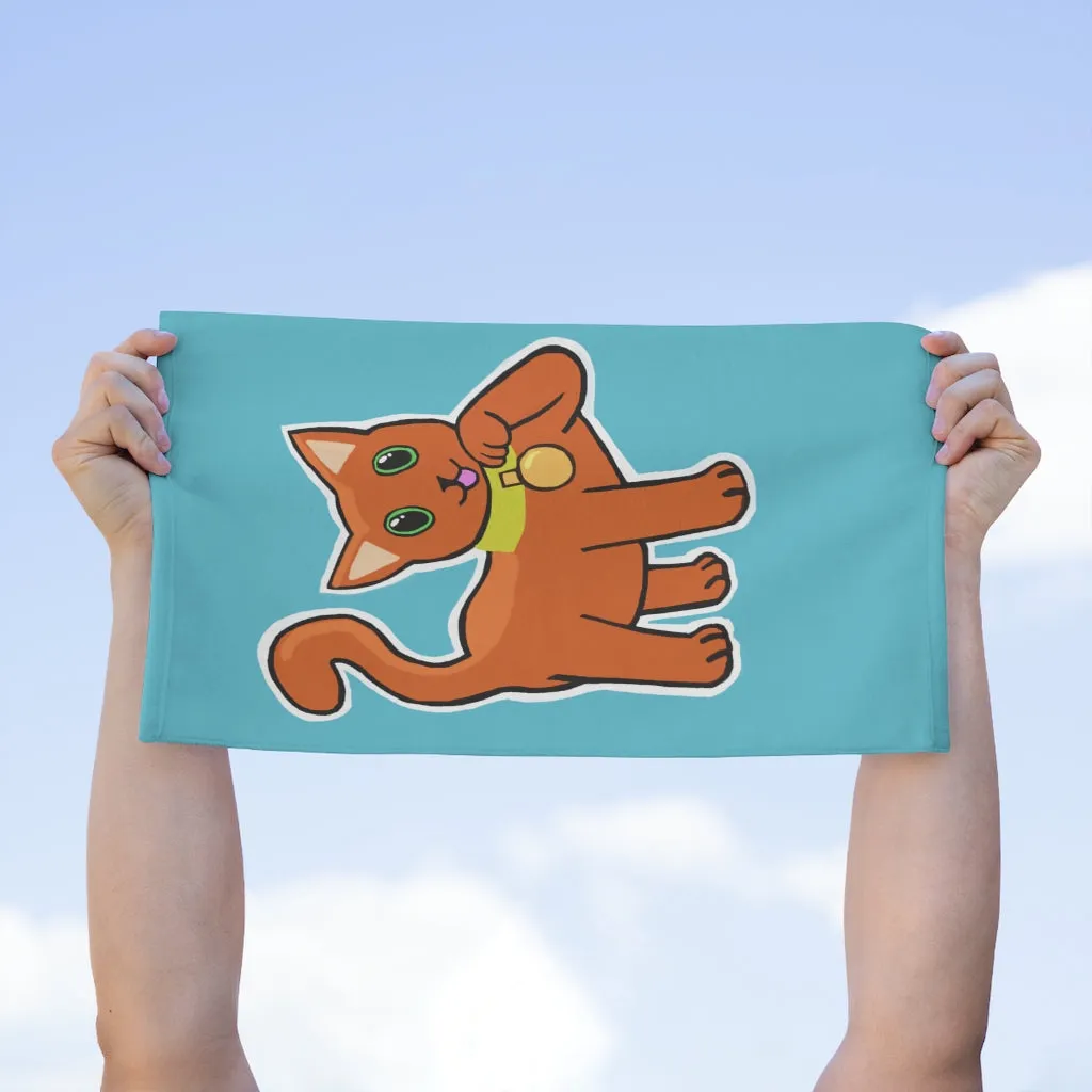 Orange Kitty Rally Towel, 11x18