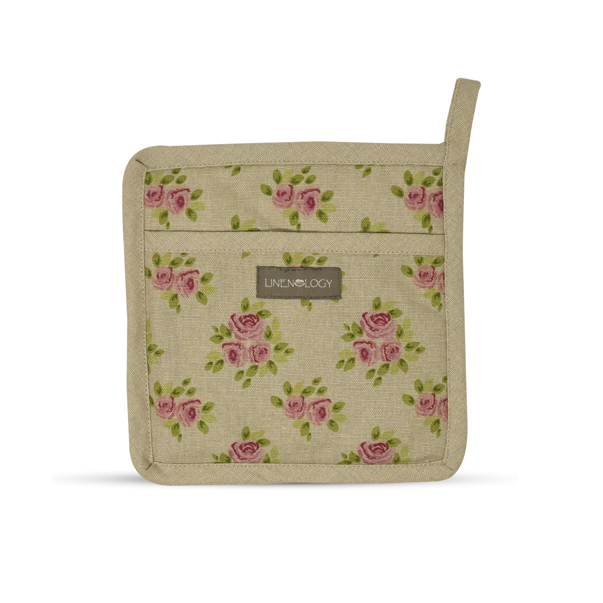 Oven Mitt & Pot Holder Set - Vintage Rose