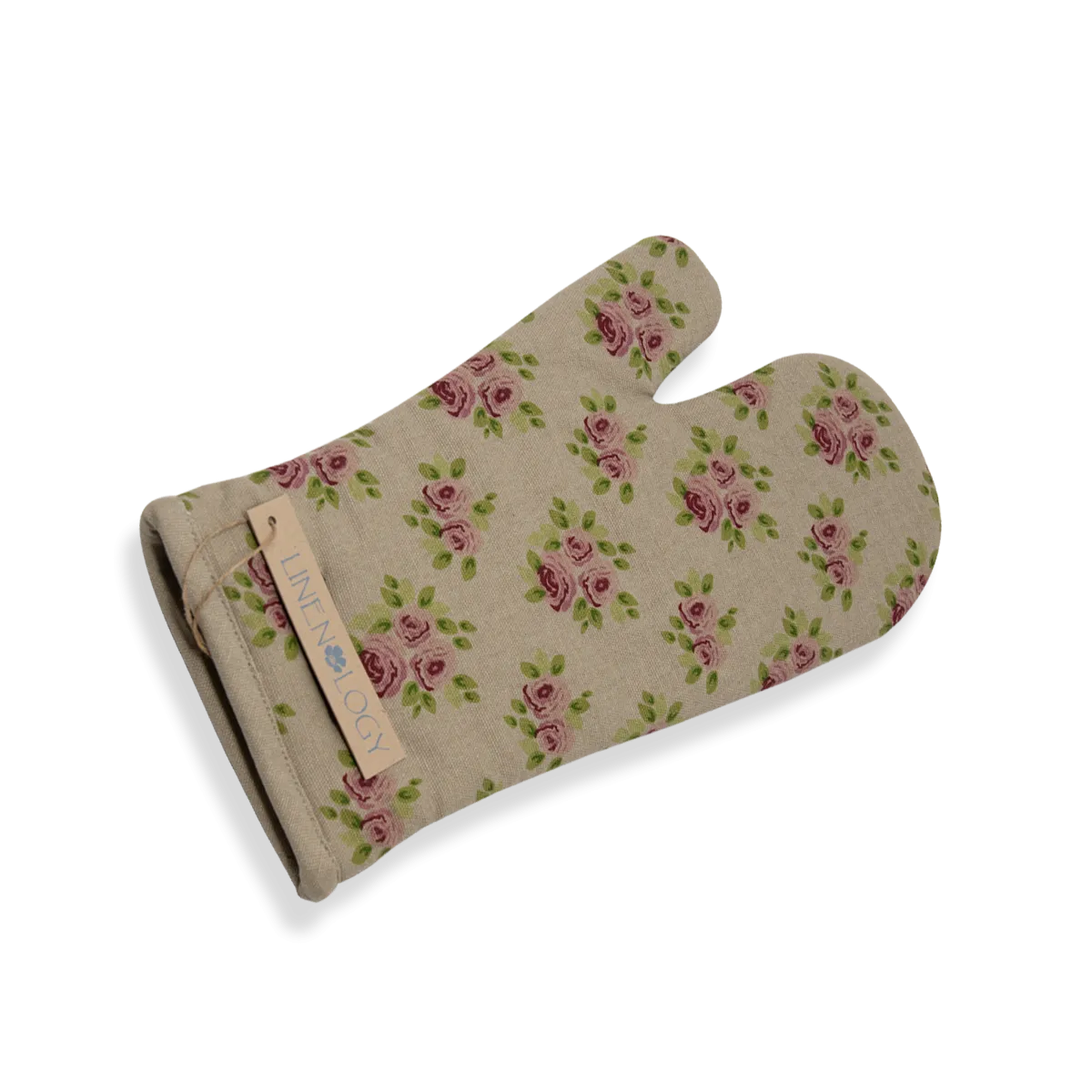 Oven Mitt & Pot Holder Set - Vintage Rose