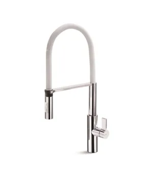 Parisi Libera Kitchen Mixer with White Spring Spray