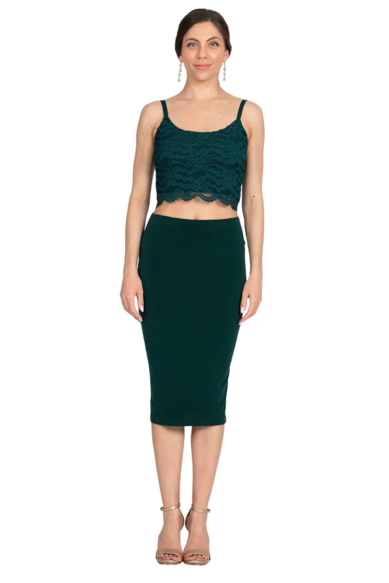 Pencil Skirt With Back Slit