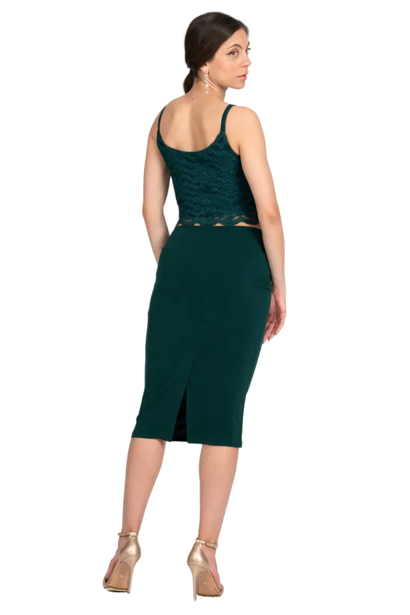 Pencil Skirt With Back Slit