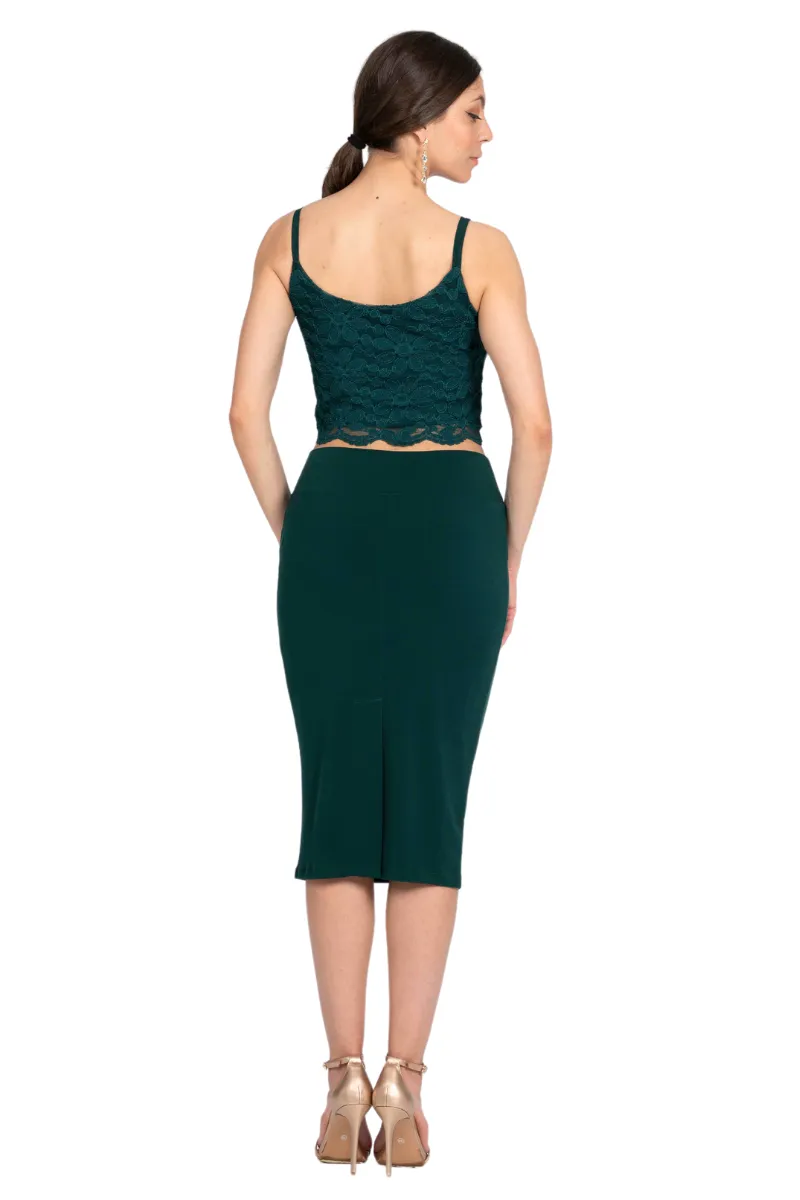 Pencil Skirt With Back Slit