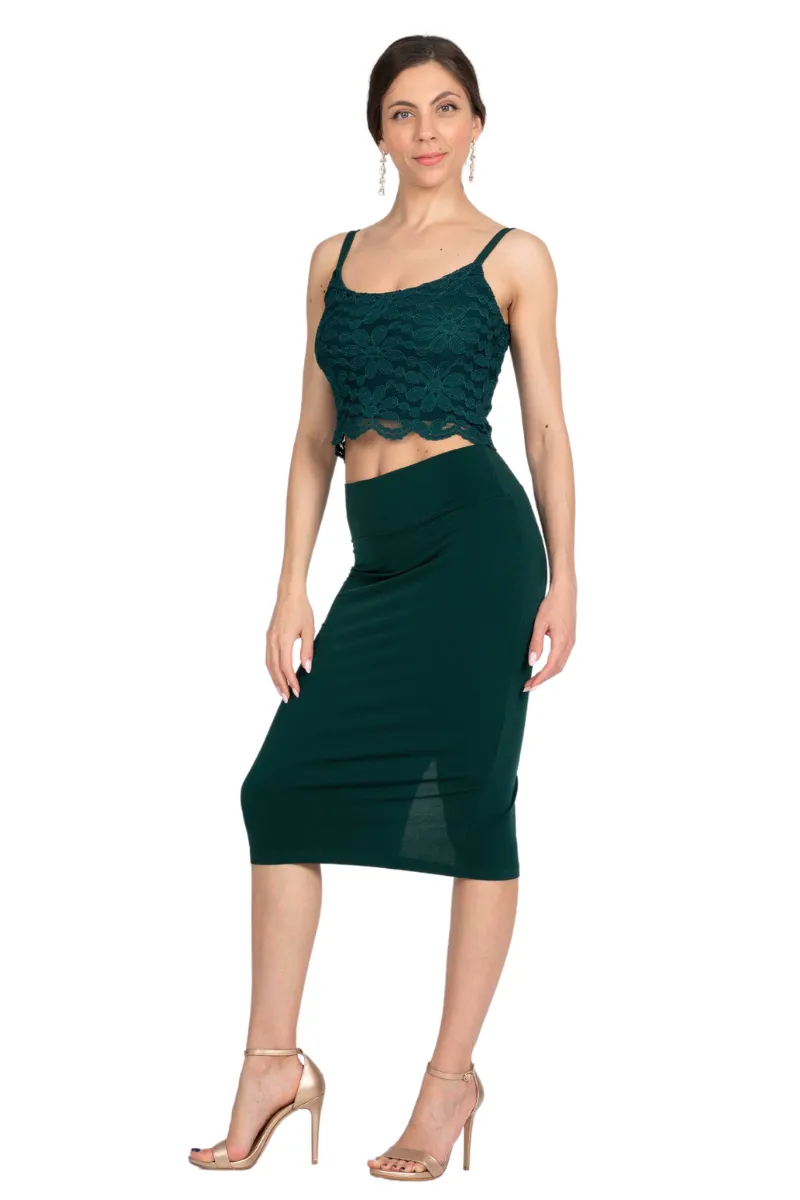 Pencil Skirt With Back Slit