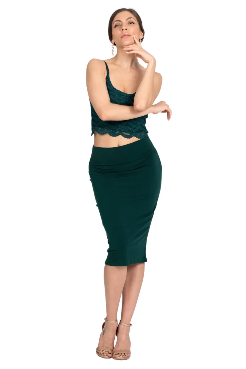 Pencil Skirt With Back Slit