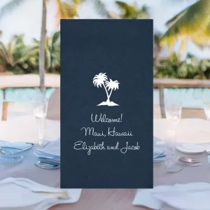 Personalized Premium Disposable Linen Feel Wedding Guest Towel Napkins