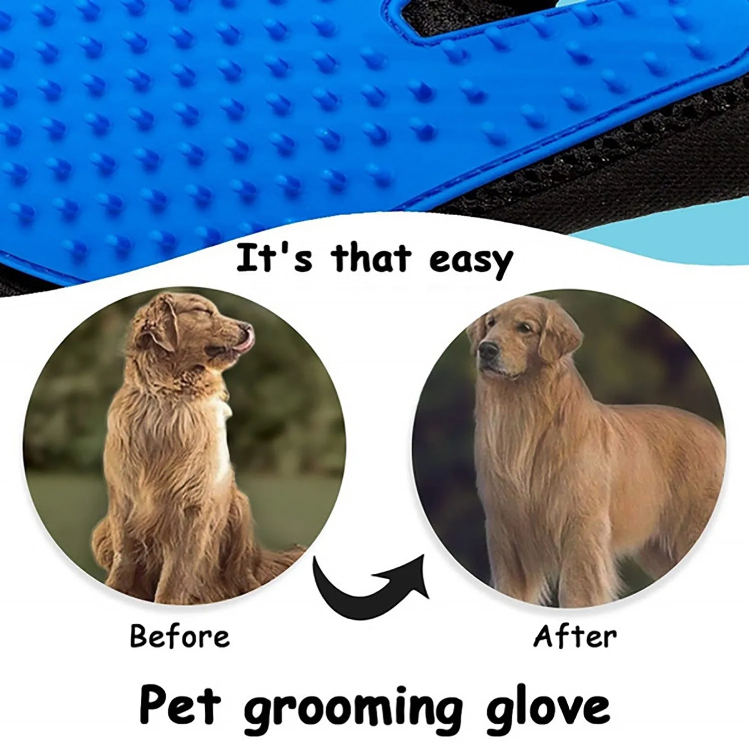 Pet Hair Remover Glove & Self Cleaning Fur Remover