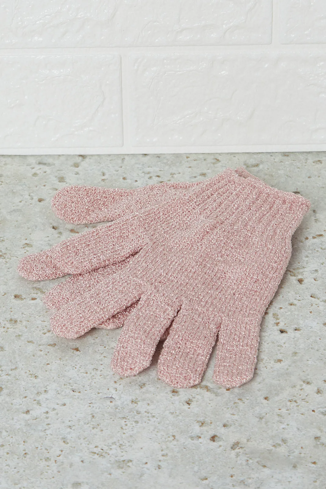 Pink Shower Gloves