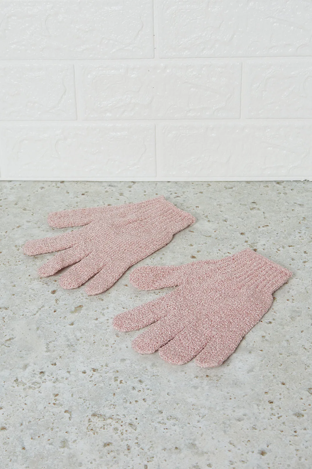 Pink Shower Gloves