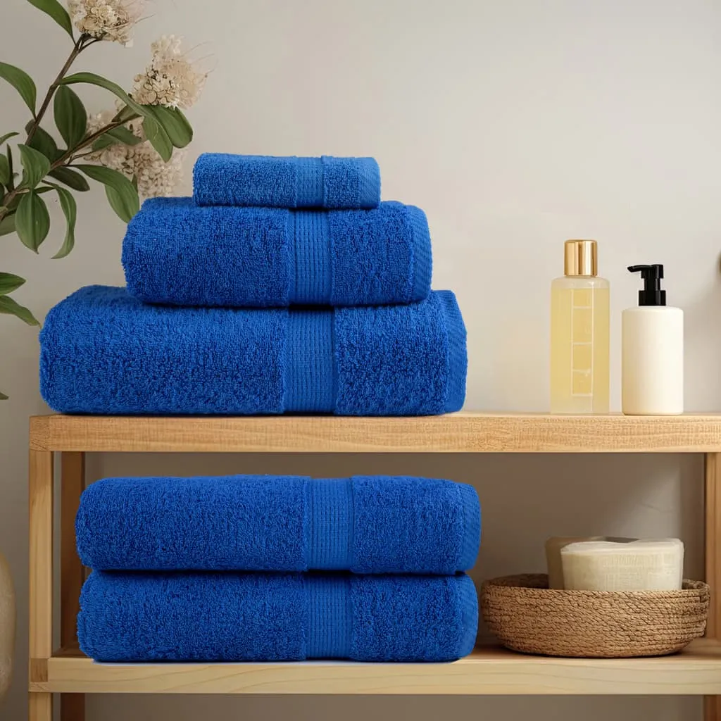 Premium Shower Towels 10pcs Blue 70x140cm 600gsm 100% Cotton