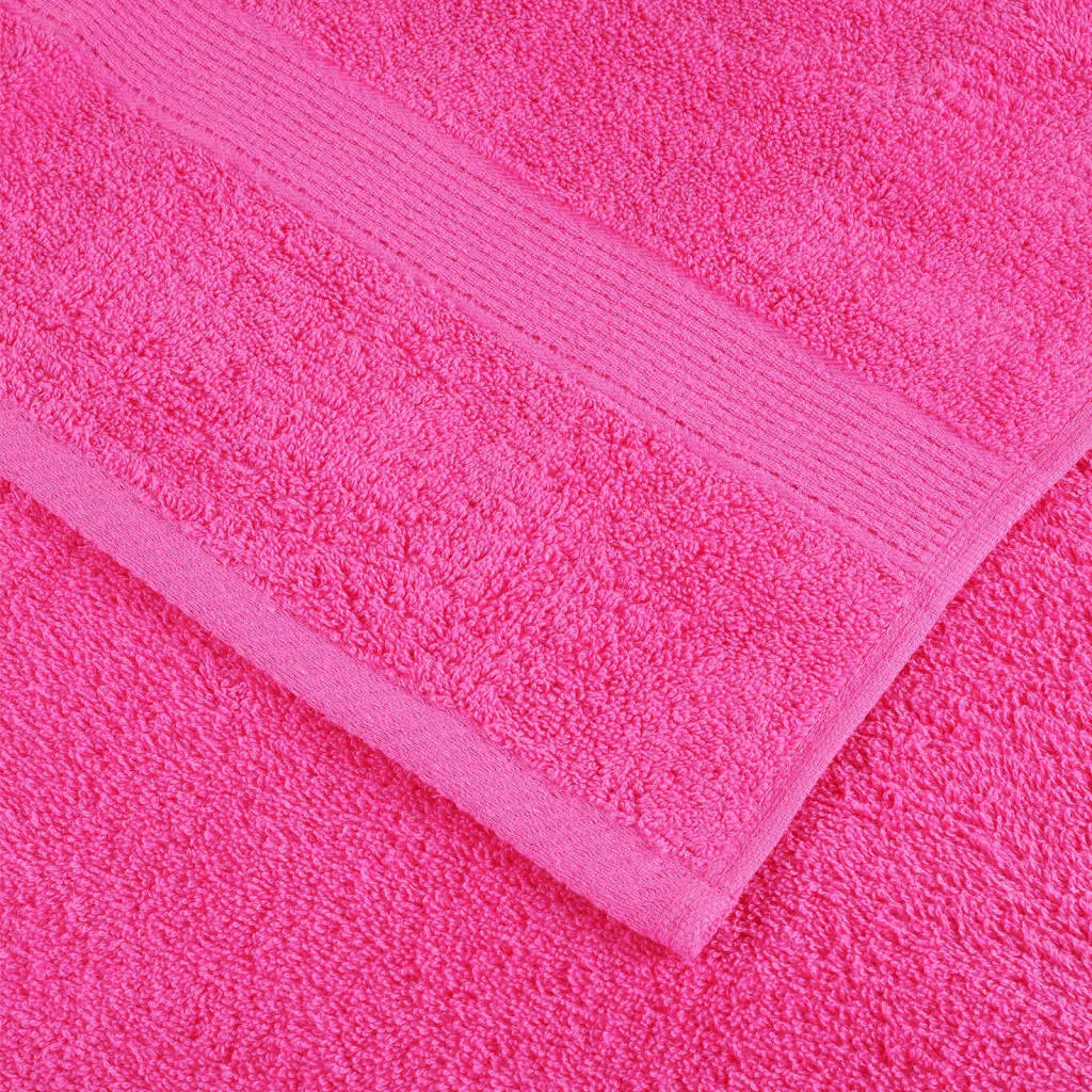 Premium Towels 2 pcs Pink 100x200 cm 600 gsm 100% Cotton