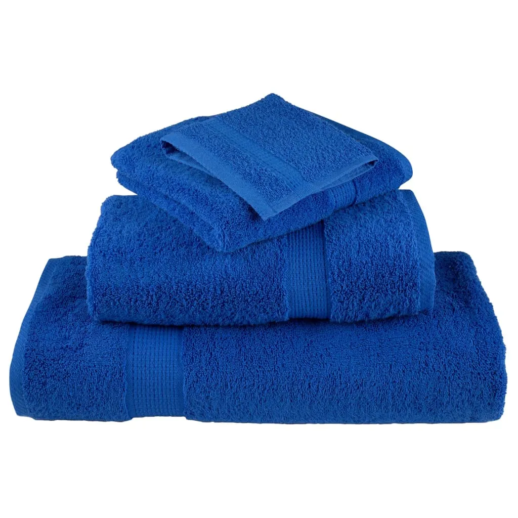 Premium Washcloths 2pcs Blue 30x30cm 600gsm 100% Cotton