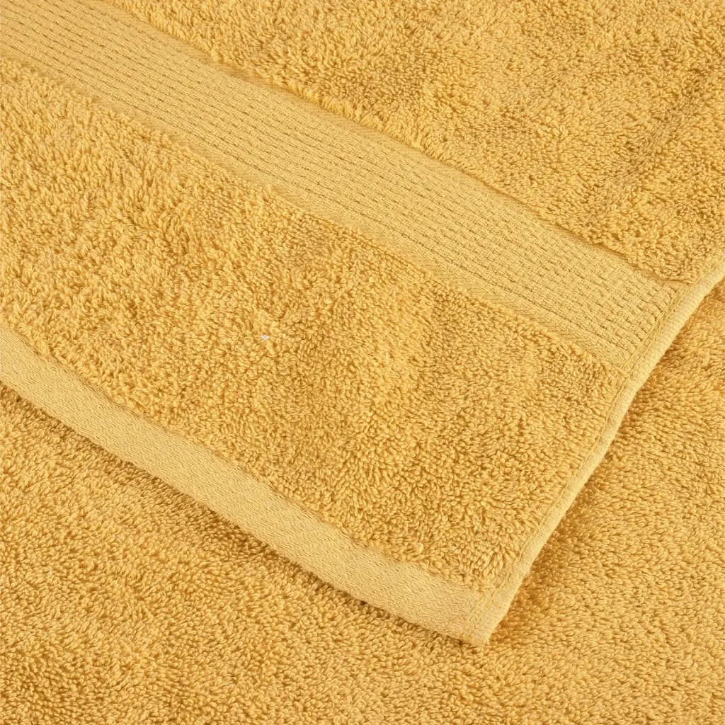 Premium Washcloths 2pcs Gold 30x30cm 600gsm 100% Cotton