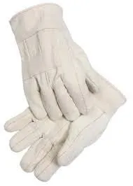 Radnor Extra Heavy-Weight Burlap Lined Nap-Out Hot Mill Glove With Band Top Cuff