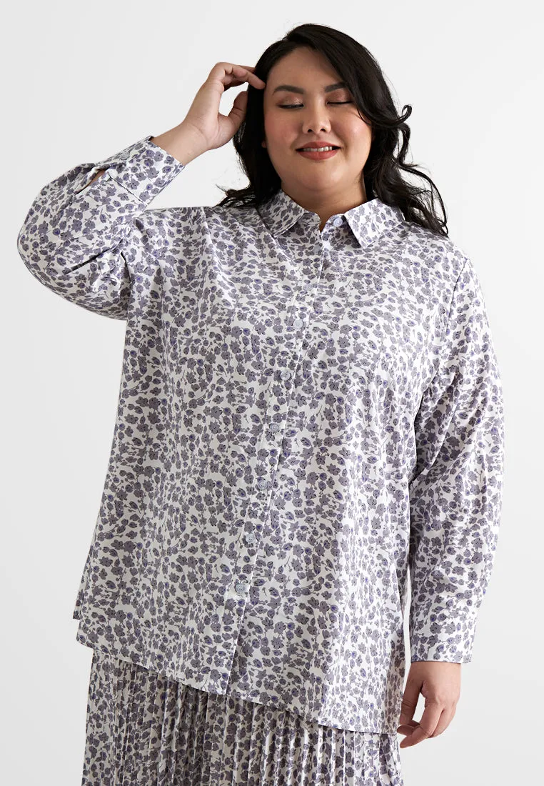 Rowena Printed Floral Button Shirt