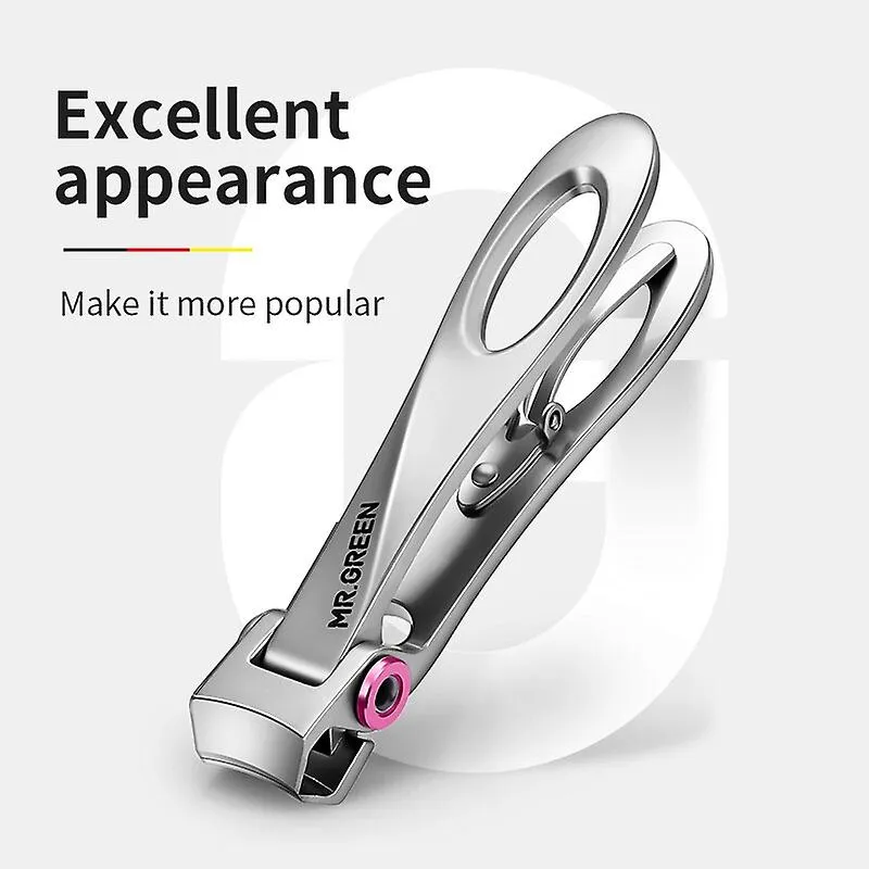 Small Black Nail Clippers Stainless Steel Wide Jaw Opening Manicure Fingernail Cutter Thick Hard Ingrown Toenail Scissors Tools Fa1661