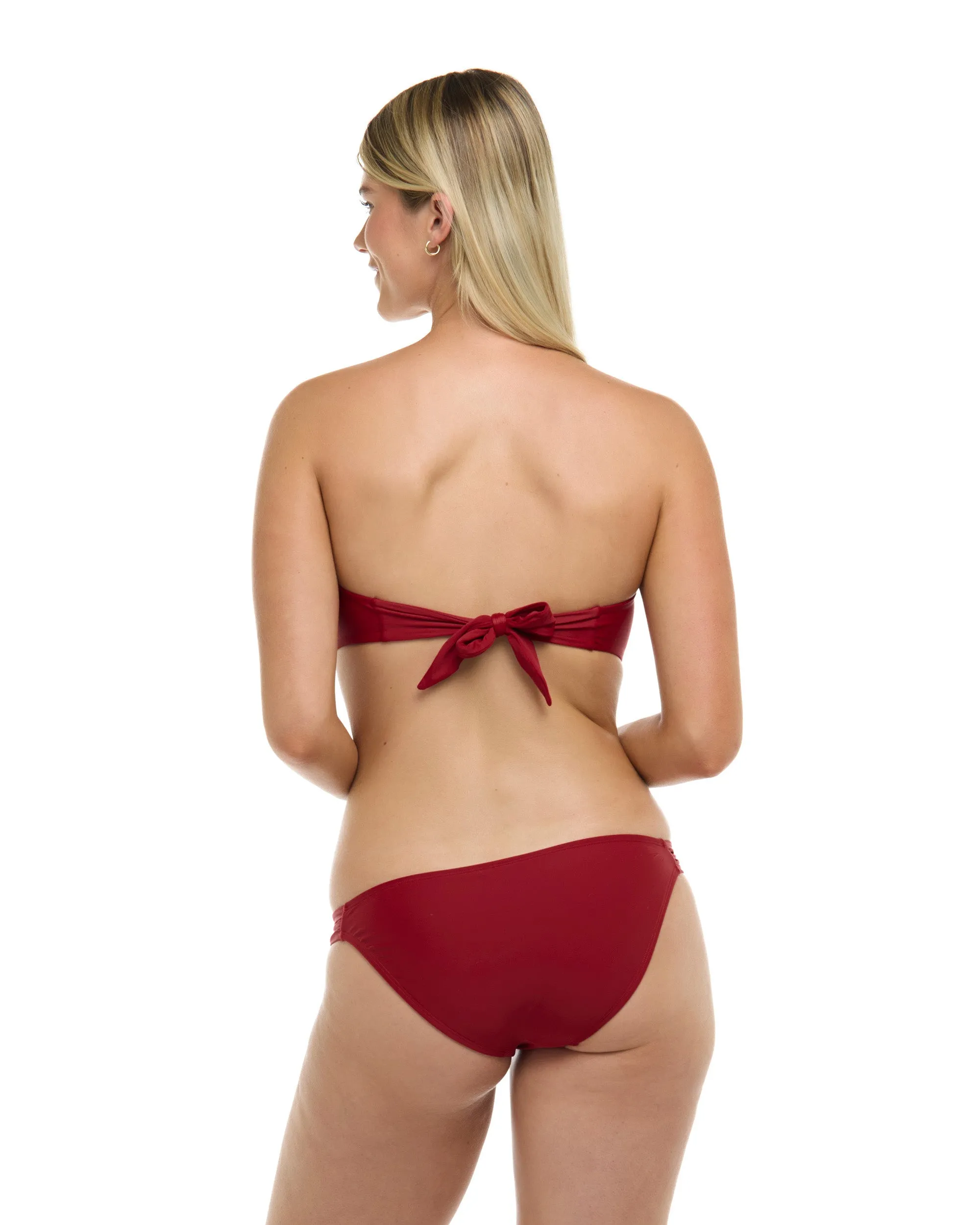 Smoothies Irene Bandeau Top - Cranberry